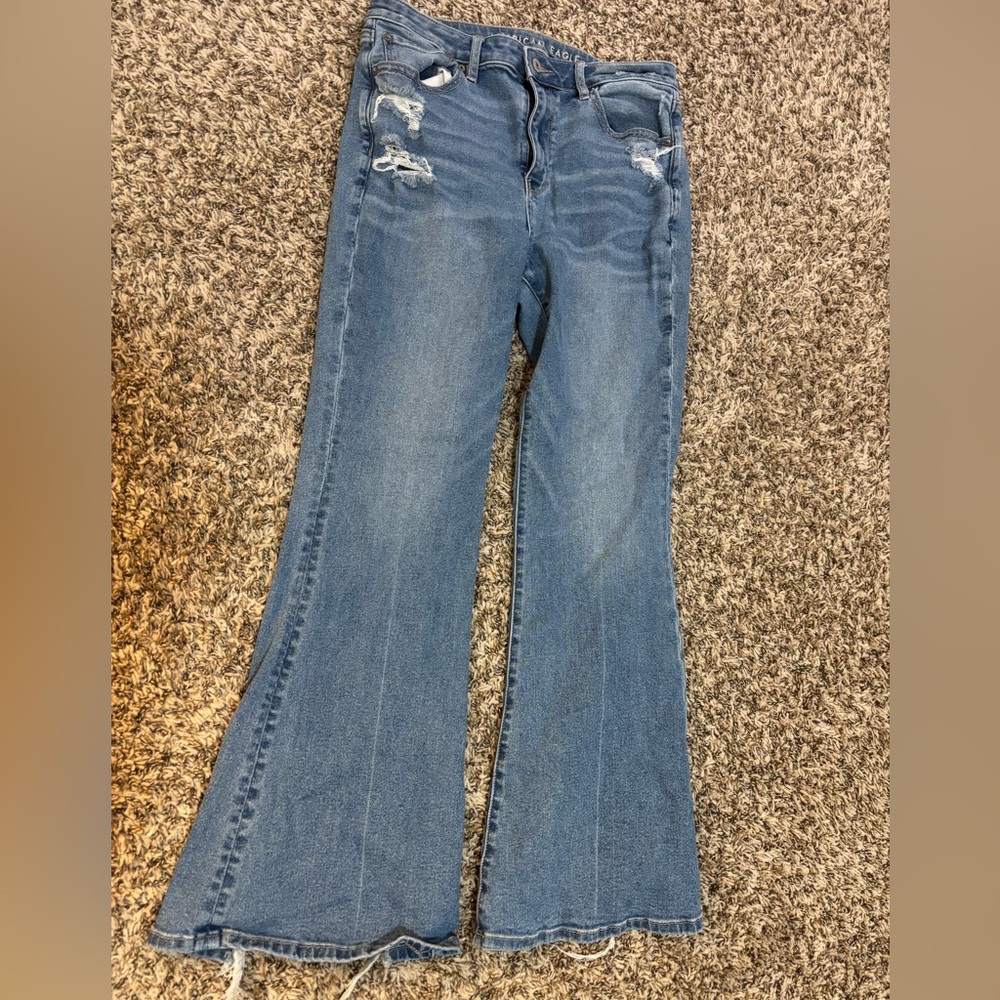 American Eagle Outfitters Blue Flare Jeans